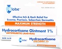 Globe Hydrokortison Maksimum styrke gjennomsiktig ontment 1%,1 oz ch Anti-trikk Temaell Ointment for rødhet, hevelse, kløe, utslett, dermatitt, Bug/Mosquito Bites, Eczema, hemorroider og mer