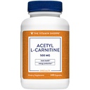 Vitamin Shoppe Acetyl-L-Carnitin 500mg – støtter sunn hjerne- og minnefunksjon, fremmer energiproduksjon - CarnipureTM tilbyr reneste form av L-Carnitin (240 kapsler)