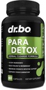 DR. BO para rengjøring Human Detox Guard - Intestinal piller støtte for mennesker - Pro Gut Health Intestin Supplement Mage for voksne - Herbal Wormwood Black Walnut Complex & Cloves - 60 Kapsler