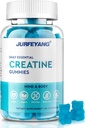 NutraBits Kreatin Monohydrat Gummies, 5g Kreatin Monohydrat Per Serving - Ingen sukker eller kunstige farger, Vegan & Halal - Blåbær Flavor - 60 Gummies