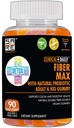 CLINICAL DAILY Fiber Max, Vegansk høyfiber Gummies for voksne og barn. Heavy relief for voksne og barn. Prebiotiske Inulin Fiber Supplement Gummies. 90 Glutenfri Laxative Gummies for Gut Repair