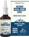 Nasomin® Iodine Nasal Spray – Renser og forfrisker Nasal Passages – Iodin & Fulvic Acid Blend – 150+ Bruker per flaske – 100% Naturlig Mineral Formula – (2 oz. Flaske + Nasal Sprayer)