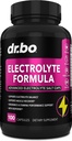 Elektrolytte piller Supplement Salt Tabletter - Elektrolyserer Kapsler med Kalium, Magnesium, Natrium, Klorid, Kalsiumutskiftning for keto, Kramper og hydreringssalter Kosttilskudd - 100 Hydration Caps
