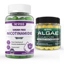 NEVISS Nikotinamid 500mg Gummies + Marine Algae Kalsium Gummies Bundle
