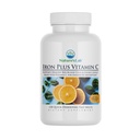Naturens Lab Iron Plus Vitamin C Fast Melt Tabletter - Gentle på magen karbonyl jern, høy absorpsjon for sunne røde blodceller * - 120 tabletter