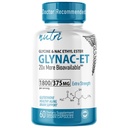 Nutri NAC Etyl Ester + Glycine - Ekstra styrke 375 mg - CPAT withe Selen - 80% Biotilgjengelighet - N-acetylcysteine - Anti Aging Supplement, Boost Glutathion - 60 kapsler - 3rd Party Testet