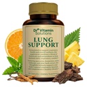 DR VITAMIN SOLUTIONS Lung Detox Supplement for menn og kvinner - 10-i-1 Blande w/Vitamin C & Butterbur Root - Støtter Lung Helse og pustefunksjon - forbedrer pusten, oksygen Flow - 30 Vegan Caps