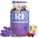 Melatonin Gummi I 5 mg Melatonin søvnstøtte Gummy for voksne Jeg faller Sovetilskudd for Helse | Magnesium L-Theanine | Vegansk Ikke-GMO Gluten & Gelatin Gratis, Sukkerfri | Bland Berries