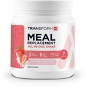 TransformHQ måltid erstatning riste pulver 7 serveringer (Strawberry & Cream) - Glutenfri, ikke-GMO