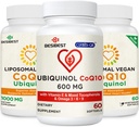 CoQ10 600mg 1PCS Bundle med 1000mg Liposomal CoQ10 Ubiquinol Supplement 2PCS