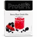 ProtiFit - høyproteinfrukt flavored pulver drikk blanding, 15g protein, lav kalori, sukkerfri, ideell protein kompatibel, 7 serveringer per boks (Berry Blast)