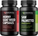 HAVASU NUTRITION Horny Goat Weed Kapsler (30 Serveringer) & så Palmetto Kapsler (100 Serveringer)
