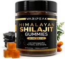 4-i-1 Organic Himalayan Shilajit Gummies med Ashwagandha, Turmeric, & Ginseng | Adaptogen for energi, immunitet og vitalitet støtte | Organisk, vegansk, sukkerfri | 90 greve | for menn og kvinner