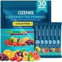 Elektrolysere pulverpakker, 30 Sticks Hydration Packets sukkerfri, Electrolyte Drink Mix Reise elektrolyte pakker for Rapid Hydration, 6 Flavors