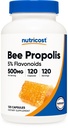 Nutricost Bee Propolis Supplement m/ 5% Flavonoids (500 mg / 120 kapsler)