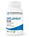 Vitamineraler®®+ Inflamax® Plus | Quercetin | Proteolytiske enzymer | Ginger | Turmeric | Veggie caps