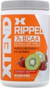 Xtend Rippet BCAA pulver Strawberry Kiwi  Cutting Cutting Formula + sukker gratis post trening muskel gjenoppretting drikke med Aminosyrer | 7g BCAA for menn og kvinner | 30 serveringer