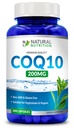 Generisk Naturlig vitamin Coq10 200mg, 200 kapsler, rask absorpsjon - Glutenfri og ikke-GMO