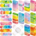 Lounsweer 120 stk Kids Bandages Bulk Tie Dye Pastel Farget Bandages for Kid Søt Vanntett Fleksibel slipe pustende omsorg for barn baby Toddler Cut Scrapes Sår Burn, 10 stil (Tie Dye)