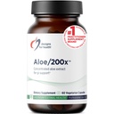 Designs for helse Aloe/200x - 200 mg Aloe Vera Extract - høy konsentrert Aloe Leaf Supplement for GI Support - Ikke-GMO, vegetariske piller (60 kapsler)
