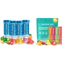 Venture Pal Sukker Gratis Electrolyte Powder Packets & Chewable Fast-Melt Electrolyte Tabletter, Sport Electrolyte For Running Hiking Sykling Sport Ernæring