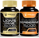 WELLNESS LABSRX Lions Mane Capsules og Berberine Capsules
