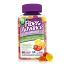 Fiber Advance Gummies 100% Plant Basert Fiber Supplement for Digestive Helse | Chicory Root Inulin Prebiotiske Gummier for voksne | Glutenfri, Vegetarisk, & Ikke-GMO, 90 Count