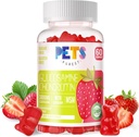 Kjæledyr Purest Glucosamine Chondroitin Gummies med MSM & Elderberry ekstra styrke - Felles støtte, antioksidant immunstøtte supplement for voksne, menn og kvinner. Jordbær