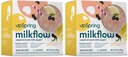 UpSpring Milkflow Immune Support Brystmating Supplement Drink Mix Fenugreek-fri, Moringa | Elderbær Lemonade Flavor | Lactation Supplement for å støtte brystmelkforsyning | 2 pakke