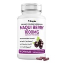 Vitapia Maqui Berry 1000mg - Maqui Berry pulver Supplement - Vegansk Vennlig, Ikke-GMO og Glutenfri - 180 Veggie kapsler