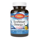 Carlson - EcoSmart Omega-3, bærekraftig kilde, fremmer hjerte, hjerne, visjon og felles helse, sitron, 90 myk geler
