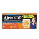 Vitamin C 1000mg (per porsjon) - Airborne Zesty Orange Effervecent Tabletter (36 telle i en eske), Glutenfri immunstøtte Supplement og høy i antioksidanter