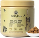 11-i-1 hund multivitamin for liten, mellomstor og stor avl hund, Vitamin hund behandling, hundevitaminer og kosttilskudd, vitamin blanding for hud og coat av WiffyPets, Boosts immunitet | 90 greve,Chicken