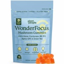 Plant Folk WonderFocus Mushroom Gummies Mini med Lions Mane & Cordyceps Nootropic Brain Supplement Øker Minne Fokus Energi & Mood i voksne Ingen Sukker 100% Vegansk Citrus Flavor Trial Størrelse