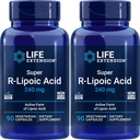 Liv forlengelse Super R-Lipoic Acid 240mg, 90 Veg Kapsler (pakke med 2)