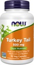 Nå Mattilskudd, Tyrkia Tail 500 mg, Super Mushroom, laget med organiske Tyrkia Tail Mushroom og Mycelium, 90 Veg Kapsler