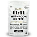 Ohmyes 11 Mushroom kaffe med Cacao – 11 USA Grown Adaptogene Mushrooms for Focus, Klarhet og energi – Lions Mane, Reishi, Chaga + Nootropic Organic Superfood av OhmJa (7oz) - 99 Serveringer