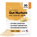 Komplement Gut Nurture Prebiotic + Postbiotic Superfood pulver for leaky Gut Repair, Probiotika for Digestive Helse - Ginger Root - 30 Serveringer