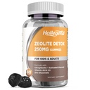 Zeolitt Detox for barn Gummies med Aktivert Charcoal, Clinoptilolit Zeolit med vitamin B12 & D3 for barn og voksne, Chewable Zeolit Supplement for Gut & Immune Support, Blåbær Flavor, 60 Ct