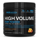 PEScience høy volum stimul-fri pre trening pumpe pulver, nitric oksid Booster med L Citrulline & L Arginine nitrat, ikke-stim preworkout for menn og kvinner, 36 scoops, Sour Peach Candy