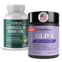 ColonBroom GLP-1 + Omega 3 Fish Oil Bundle, 60 Caps & 60 Softgels