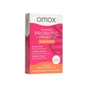 Omax Helse Prebiotika og probiotika Kompleks for kvinner, pH-balanse, vag helse, urinveistrakt, Yeast & BV Forebygging, Lactobacillus & Bifidobacterium | Vegan, organisk, Glutenfri | 30 Vege-kapsler