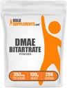 BulkSupplements.com DMAE Bitartrat pulver - Dimetylaminoetanol Bitartrat, DMAE Supplement - Uflavorert og Glutenfri, 350 mg per servering, 100g (3,5 oz) (Pack of 1)