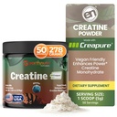 EarthNutri Kreatin Monohydrat pulver - ren kreatin Supplement for muskelstyrke, styrke og ytelse - ikke-GMO, sukker-fri, tilsetningsfri - for menn og kvinner, flavored 250g
