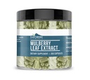 Jordbårne elementer Hvit Mulberry Leaf Ekstrakt 200 kapsler, ren & ufortynnet, Ingen tilsetningsmidler
