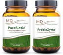 MD Prescriptives PureBiotic og ProbioZyme Bundle - Digestive & Gut helse supplement - 60 kapsler 90 kapsler
