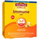 Naturlaget Wellblends ImmuneMAX Fizzy Drink Mix, Vitamin C 1500mg, Sink 15 mg, vitamin D3 1000 IE (25mg), pluss B vitaminer og elektrolytter Hydration Blend, 30 Stick Packs