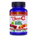 MODMOVERING CO. 100% plantebasert vitamin C 60 kapsler 125 mg - voksen immunsystem antioksidant støtte kosttilskudd - hele mat Vegansk kosttilskudd fra organisk ikke-GMO Glutenfri frukt