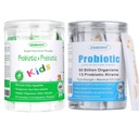 ZEBORA Probiotika for kvinner, menn og barn i alderen 3+, Prebiotika og probiotika pulver for digestiv og immun helse – støtte sunn-responsive systemet Glutenfri og ikke GMO, 30 poser