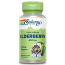 SOLARAY Elderbær Berry & Flower 450mg | Støtte for generell velvære under kalde måneder | med flavonoider & fenoliske forbindelser | Ikke-GMO | 100ct